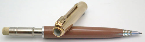 PARKER 51 PENCIL IN COCOA WITH GOLD FILLED CAP