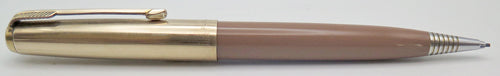 PARKER 51 PENCIL IN COCOA WITH GOLD FILLED CAP
