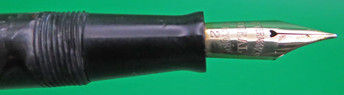 WATERMAN #3 FOUNTAIN PEN IN GREY/BLACK MARBLE WITH RED FLECKS