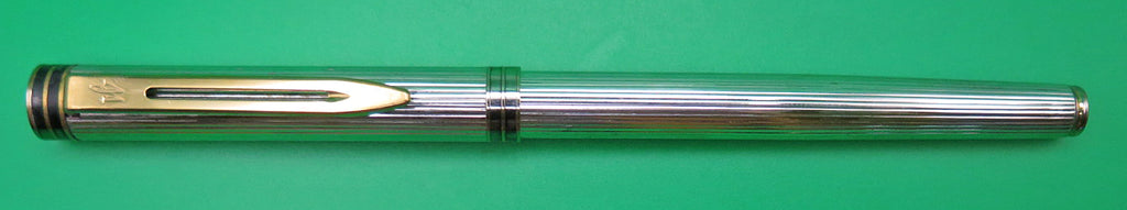 Waterman's Exclusive Fountain Pen in Silver Plated Stripe, Medium
