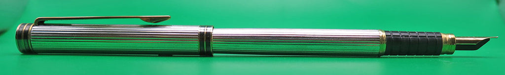Waterman's Exclusive Fountain Pen in Silver Plated Stripe, Medium