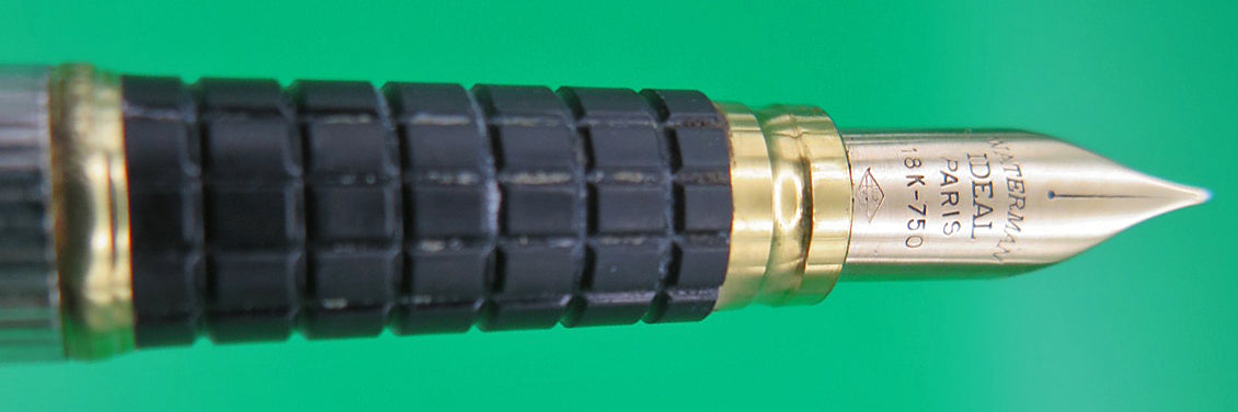 Waterman's Exclusive Fountain Pen in Silver Plated Stripe, Medium