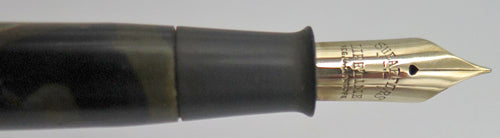 SHEAFFERS DESK FOUNTAIN PEN BLACK AND PEARL MARBLED