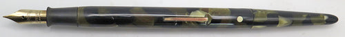 SHEAFFERS DESK FOUNTAIN PEN BLACK AND PEARL MARBLED