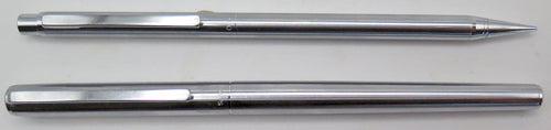 SAILOR CHALANA FOUNTAIN PEN AND PENCIL SET IN BRUSHED STEEL