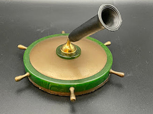 NAUTICAL THEMED SHIP WHEEL DESK BASE