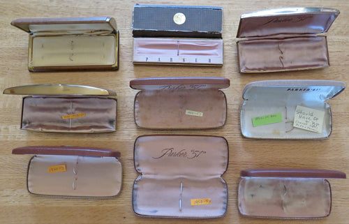 PARKER 51 BOXES - lot of 9