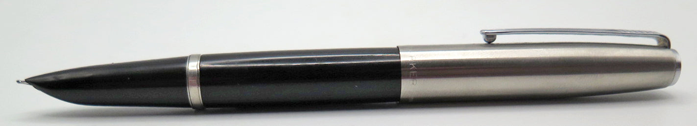 Parker 51 Fountain Pen in Black + Lusterloy Cap in Medium