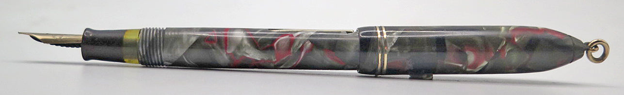 Sheaffer Ringtop Balance in Grey/Red Marble in Extra Fine