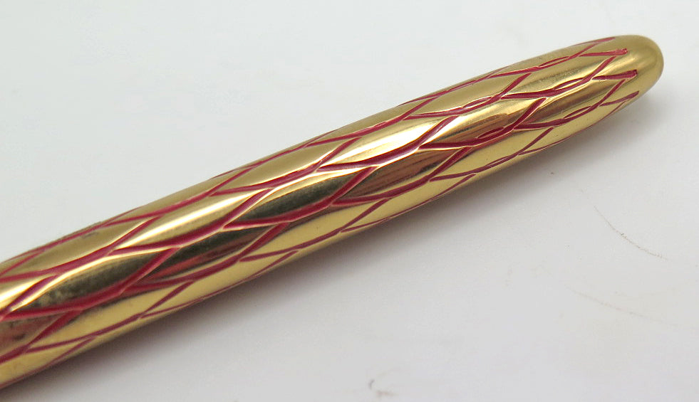 Sheaffer Balance Pencil, Gold Plated with Red Veins