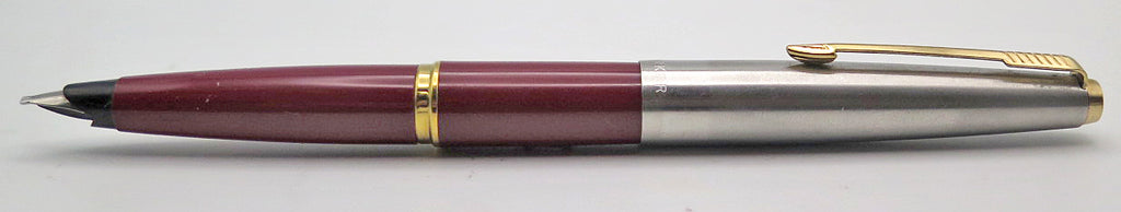 Parker 45 Fountain Pen in Burgundy with Stub Nib