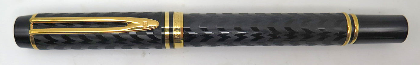 Waterman's Opera Fountain Pen in Black, Left Foot Oblique