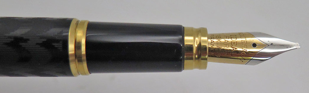 Waterman's Opera Fountain Pen in Black, Left Foot Oblique