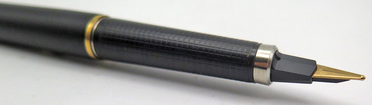 Horse Desk Set in Black Glass with Parker Classic Fountain Pen