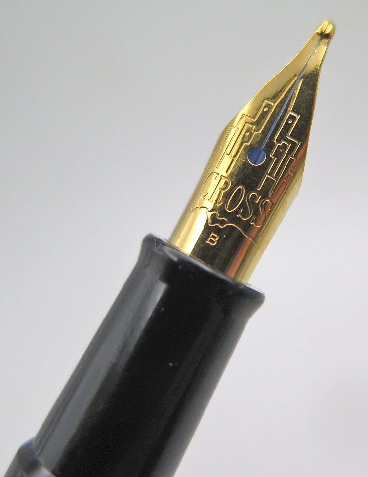 Cross Metropolis Fountain Pen in Plum and Black, Broad