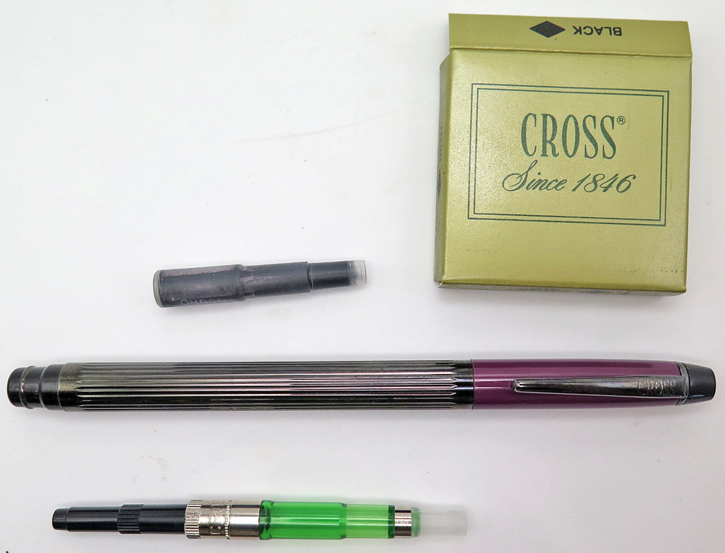 Cross Metropolis Fountain Pen in Plum and Black, Broad