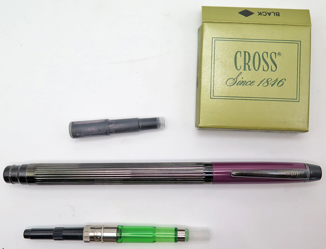 Cross Metropolis Fountain Pen in Plum and Black, Broad