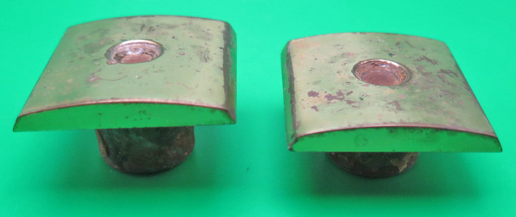 Parker Magnetix Square Convex Desk Plate in Brass