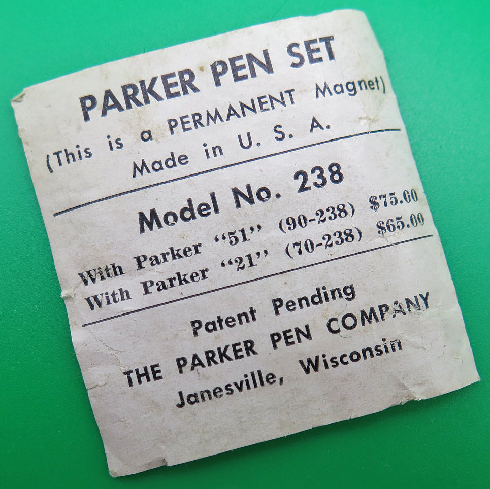 Parker Magnetix Square Convex Desk Plate in Brass