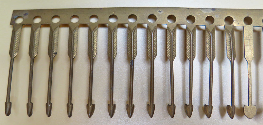 Parker 61 Clip Factory Progression of Stamping Example
