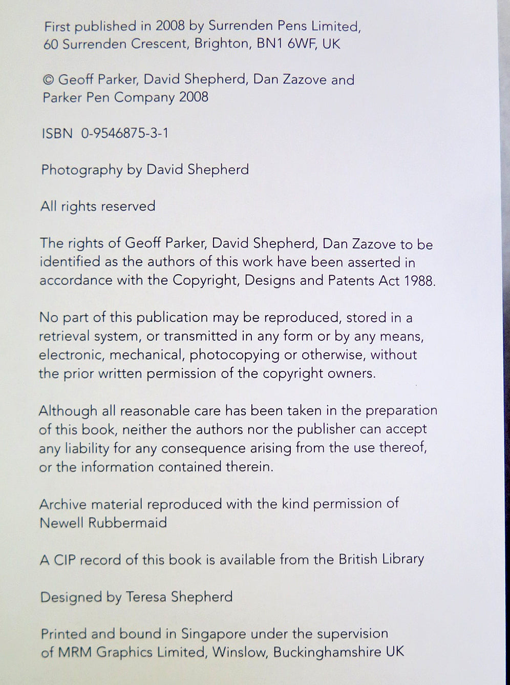 Parker Vacumatic by Parker, Shepherd and Zazove