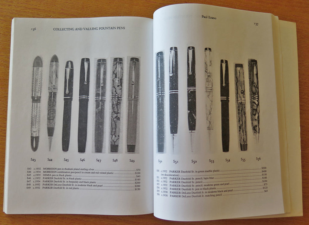 Collecting & Valuing Fountain Pens by Erano