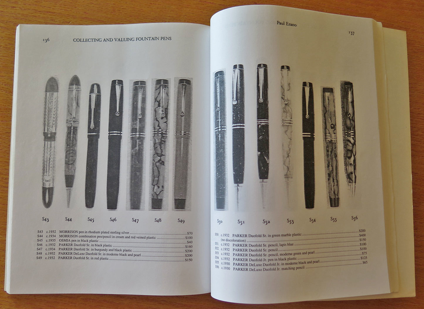 Collecting & Valuing Fountain Pens by Erano