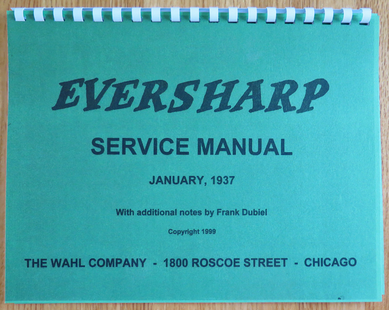 Eversharp Service Manual 1937