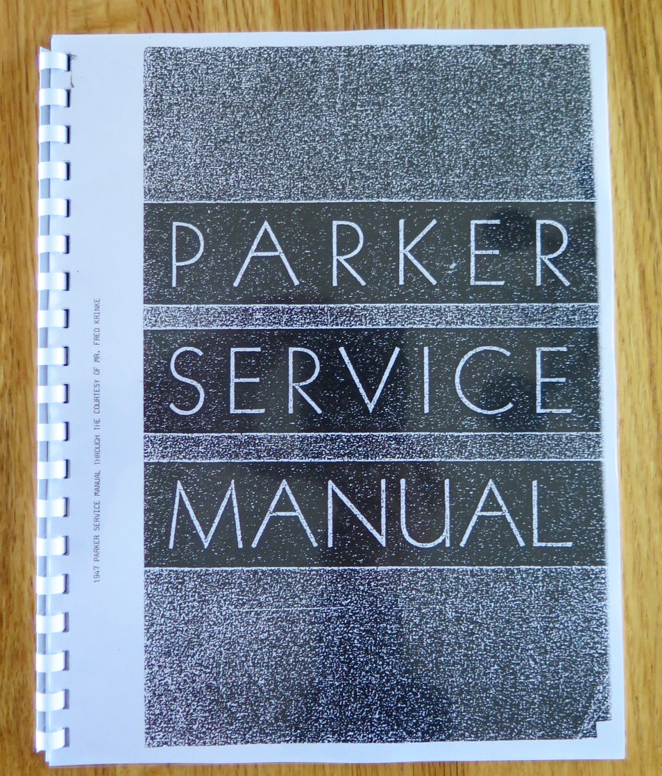 Parker Service Manual #6643 16th Edition