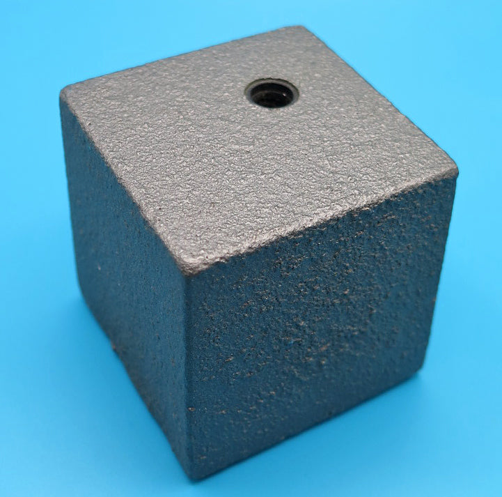Parker Cube Desk Base in Zinc