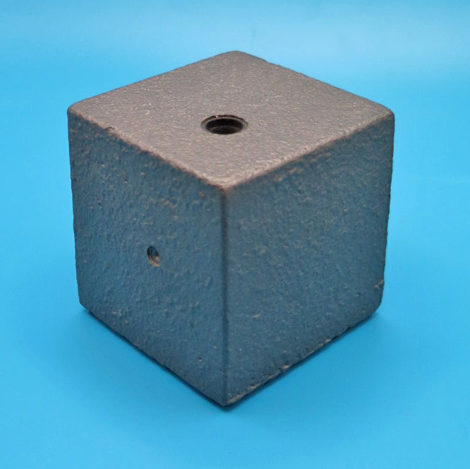 Parker Cube Desk Base in Zinc