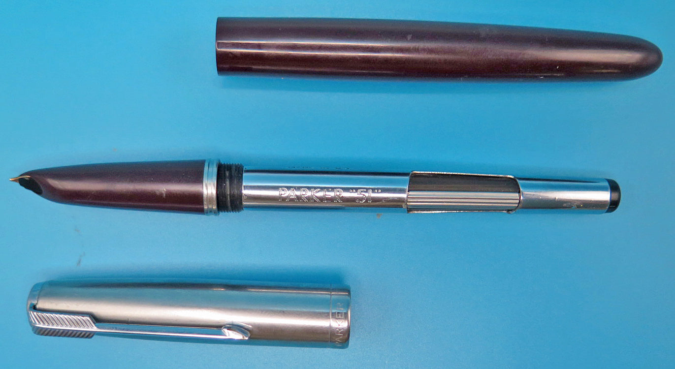 Parker 51 Fountain Pen in Burgundy
