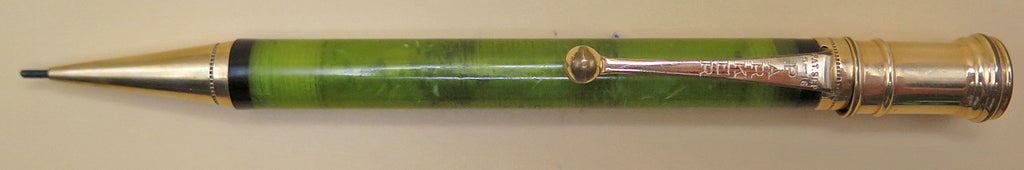 Parker Duofold Junior Flattop Pencil in Jade Green