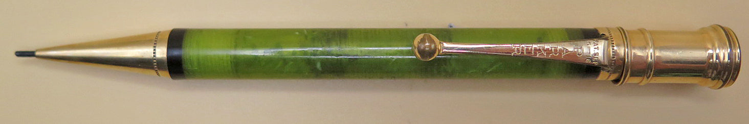 Parker Duofold Junior Flattop Pencil in Jade Green