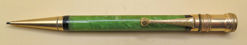 Parker Duofold Jr Flattop Pencil in Jade Green