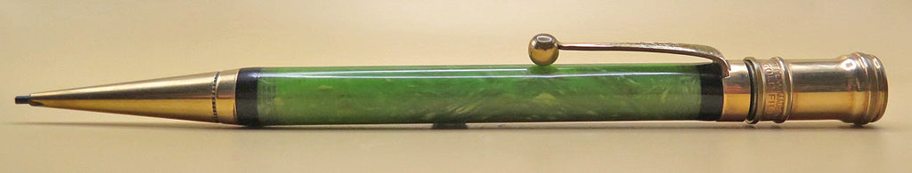 Parker Duofold Jr Flattop Pencil in Jade Green