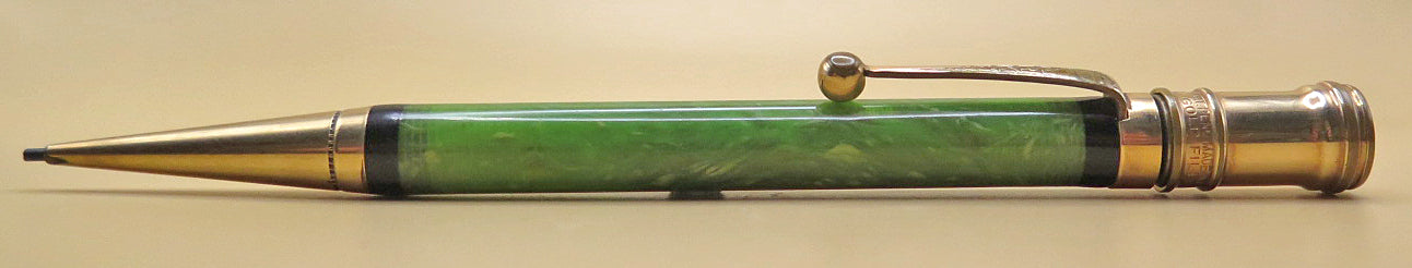 Parker Duofold Jr Flattop Pencil in Jade Green