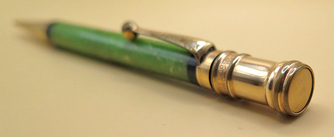 Parker Duofold Jr Flattop Pencil in Jade Green