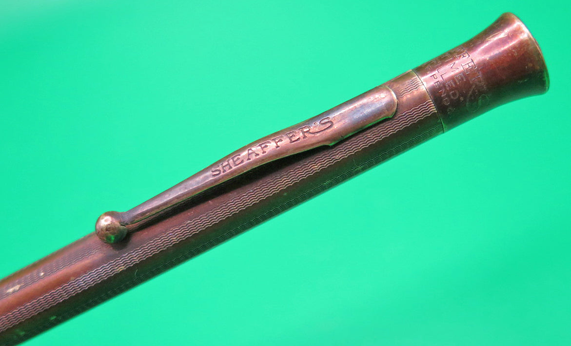 Sheaffer Lifetime Flat Top Pencil in Plated Copper