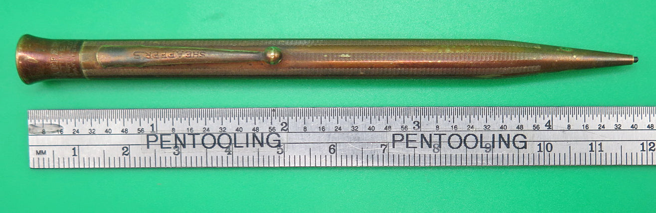Sheaffer Lifetime Flat Top Pencil in Plated Copper