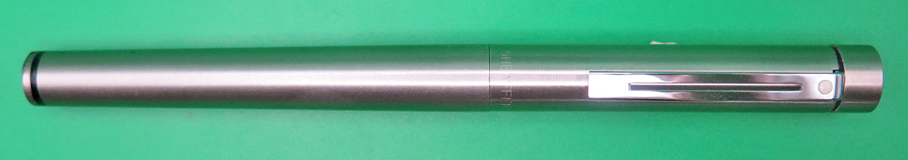 Sheaffer Targa Fountain Pen in Brushed Stainless, Medium