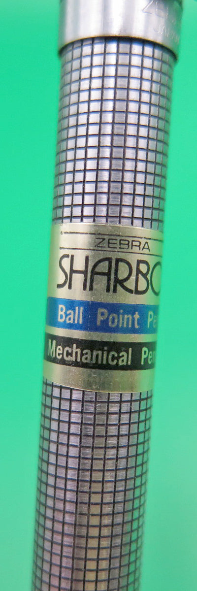 Zebra Sharbo SB-S Multi Pen-Pencil in Stainless with Engraved Square Pattern