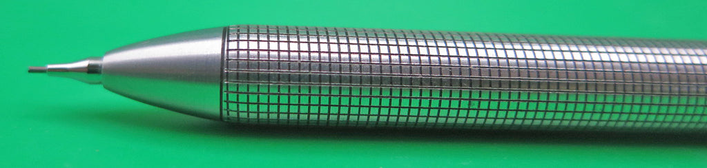 Zebra Sharbo SB-S Multi Pen-Pencil in Stainless with Engraved Square Pattern