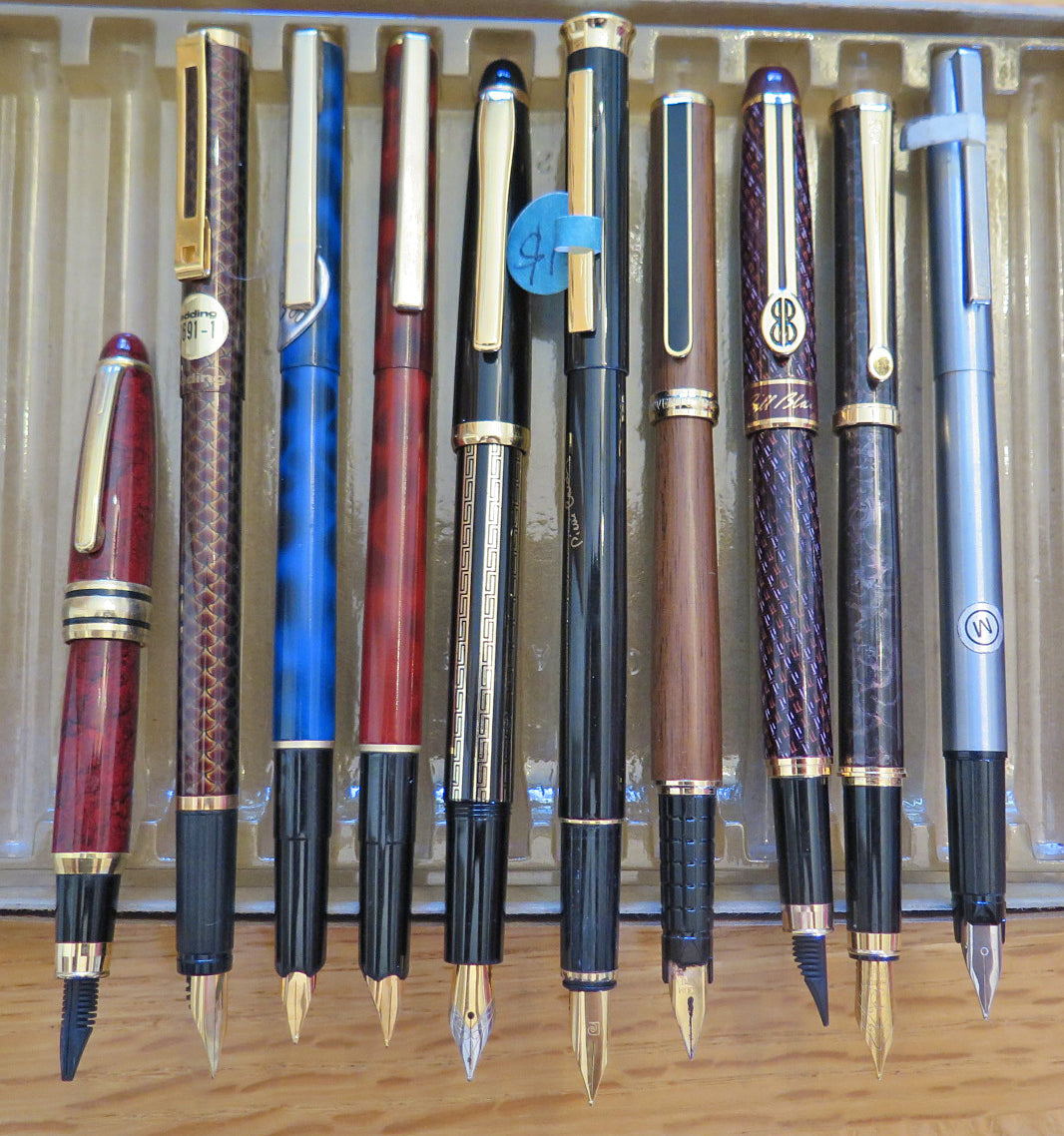 Fountain Pen Lot of 10, Various Brands
