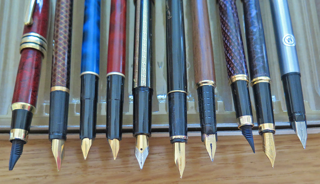 Fountain Pen Lot of 10, Various Brands