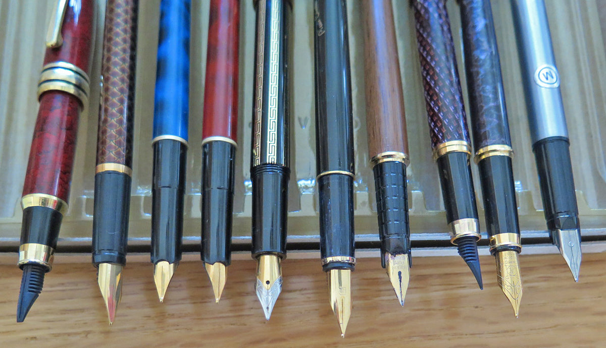Fountain Pen Lot of 10, Various Brands
