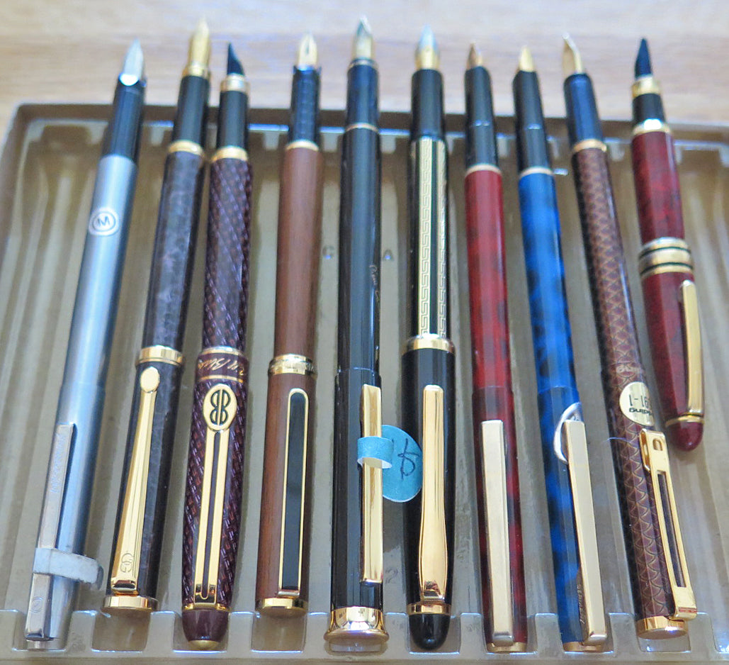 Fountain Pen Lot of 10, Various Brands