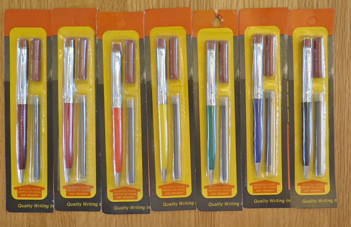 Garland Mechanical Pencils, lot of 14 in a Rainbow of colors