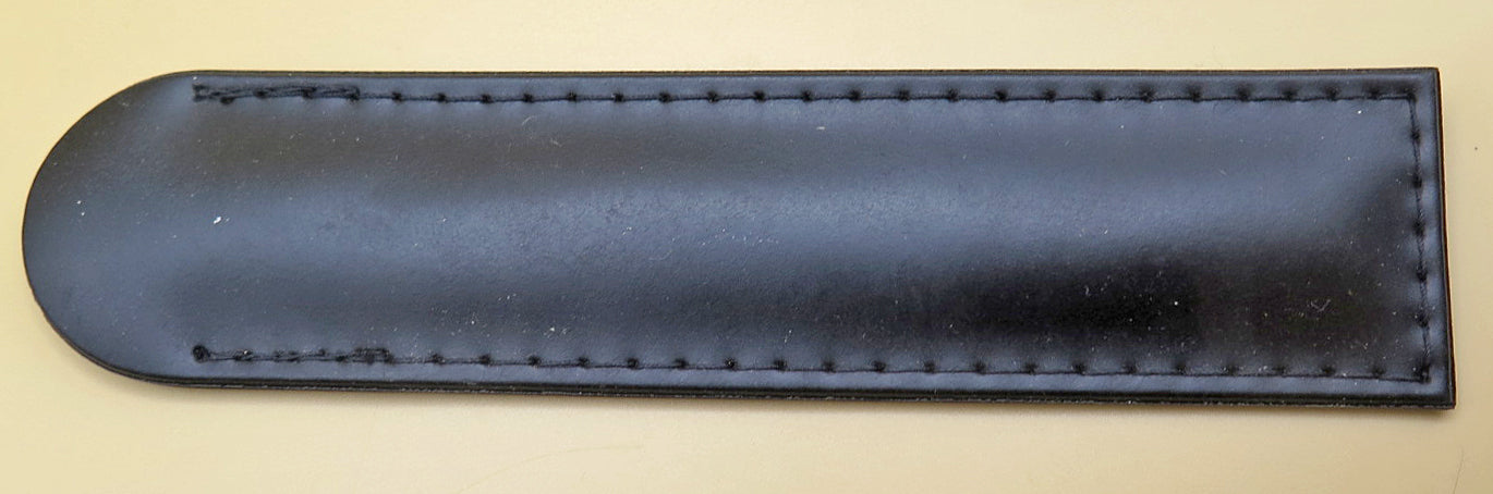 Pen Pouch in Black Leather, Made in Germany
