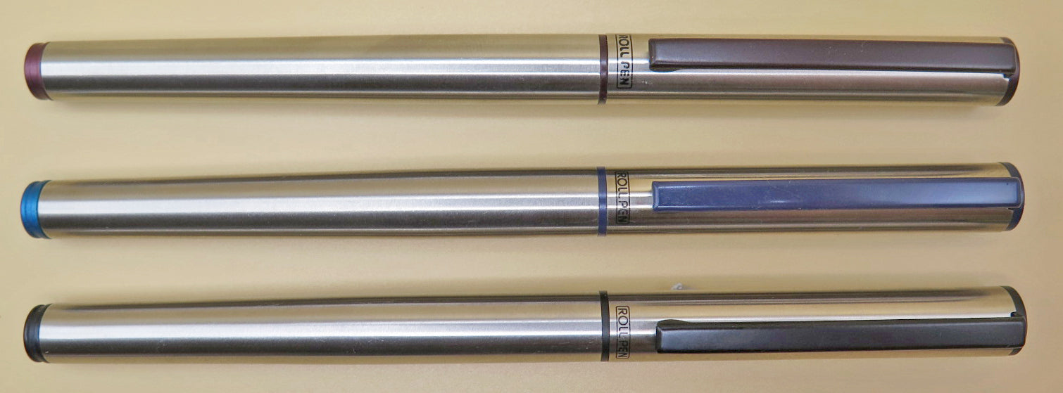 Tombow "Roll Pen" in Brushed Stainless circa 1985